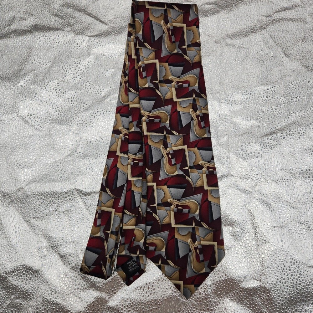 Tie The Beatles While My Guitar Gently Weeps 100% Silk Necktie Apple Corp VTG